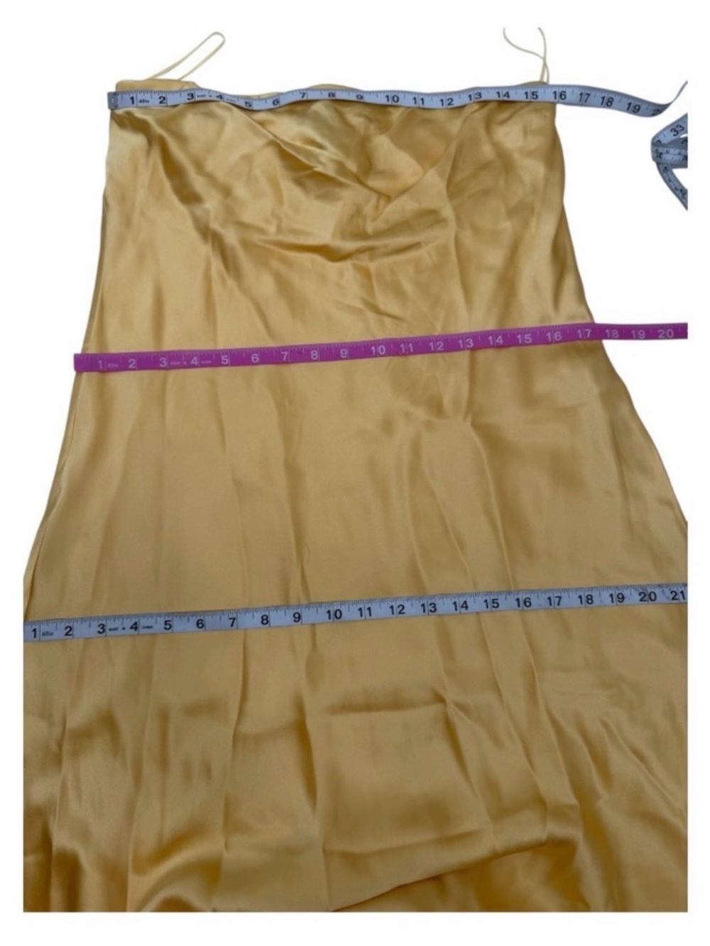 Reformation Oren Silk Maxi Dress XL Butter‎ Yellow Strapless Wedding Guest - Picture 7 of 8